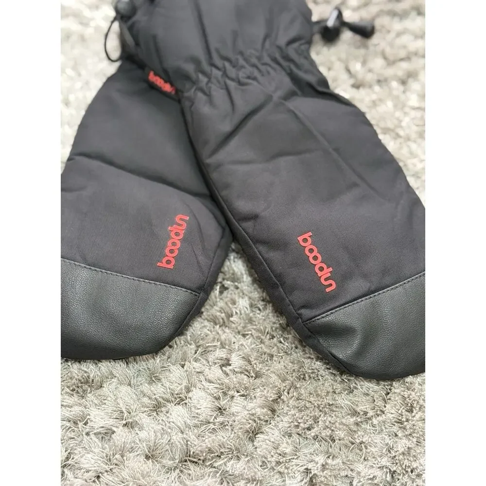 Boodun Winter Black Snowboard Mittens Women’s Windproof Waterproof Size S NWOT